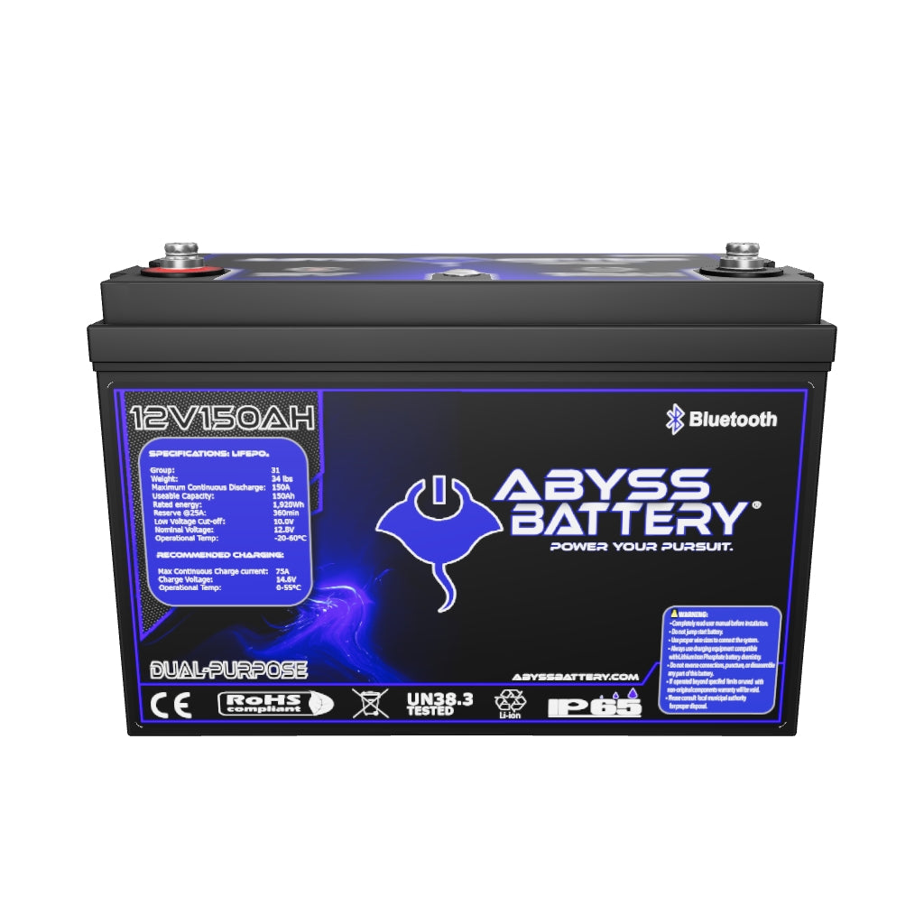 12V 150Ah Dual Purpose Marine Lithium Battery