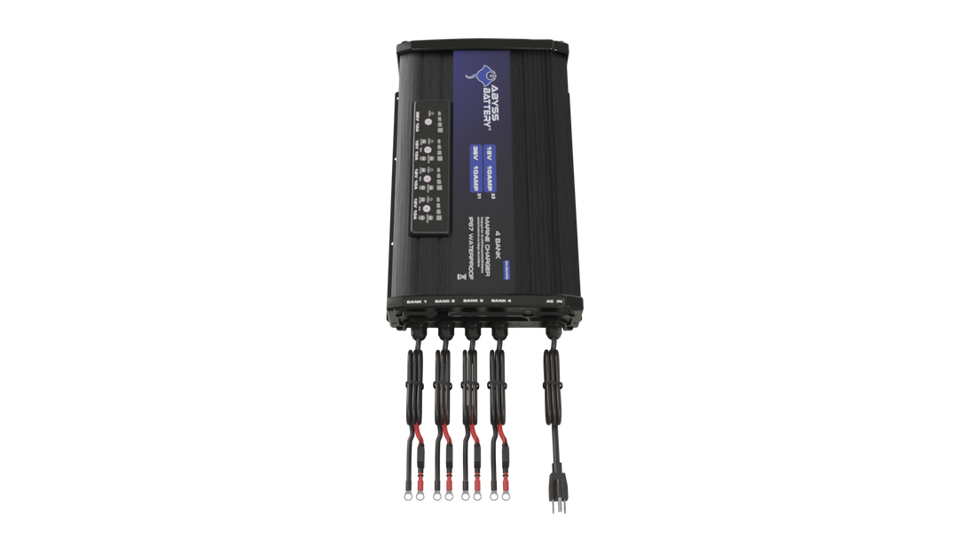 ABYSS® 4 BANK 12V/36V ON-BOARD MARINE BATTERY CHARGER