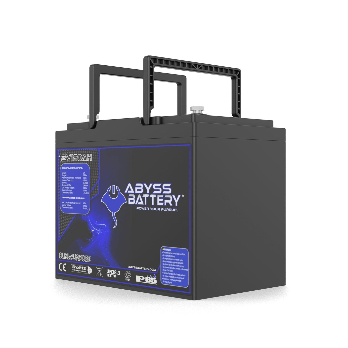 ABYSS® 12V 120Ah Dual Purpose Lithium Marine Battery On Sale